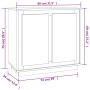 Sperrholz Sideboard Räuchereiche Farbe 80x34x75 cm von vidaXL, Sideboards - Ref: Foro24-819889, Preis: 77,52 €, Rabatt: %