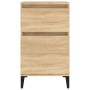 Nachttische 2 Stück Sonoma-Eiche Farbe 40x35x70 cm von vidaXL, Nachttische - Ref: Foro24-819715, Preis: 97,07 €, Rabatt: %