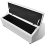 Long White Wooden Storage Bench by vidaXL, Benches for halls and storage - Ref: Foro24-241062, Price: 144,87 €, Discount: %