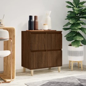 Plywood brown oak sideboard 60x35x70 cm by vidaXL, Sideboards - Ref: Foro24-821163, Price: 64,83 €, Discount: %