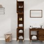 Armario de baño madera contrachapada roble marrón 30x30x190 cm de vidaXL, Tocadores de baño - Ref: Foro24-819795, Precio: 93,...