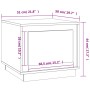 Couchtisch aus Sonoma-Eichensperrholz, 51 x 50 x 44 cm von vidaXL, Couchtisch - Ref: Foro24-819871, Preis: 50,35 €, Rabatt: %