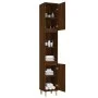 Badezimmerschrank aus braunem Eichensperrholz, 30 x 30 x 190 cm von vidaXL, Badezimmerwaschtische - Ref: Foro24-819795, Preis...