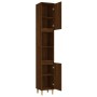Armario de baño madera contrachapada roble marrón 30x30x190 cm de vidaXL, Tocadores de baño - Ref: Foro24-819795, Precio: 93,...