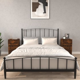 Bedside tables 2 units in smoked oak color 40x35x70 cm by vidaXL, Nightstands - Ref: Foro24-819719, Price: 70,64 €, Discount: %