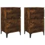 Bedside tables 2 units in smoked oak color 40x35x70 cm by vidaXL, Nightstands - Ref: Foro24-819719, Price: 69,90 €, Discount: %