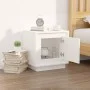 White plywood nightstand 44x35x45 cm by vidaXL, Nightstands - Ref: Foro24-819836, Price: 38,70 €, Discount: %