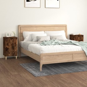 Nightstands 2 pcs smoke oak plywood 40x35x70 cm by vidaXL, Nightstands - Ref: Foro24-819639, Price: 55,12 €, Discount: %