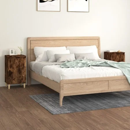 Nachttische 2 Stück Raucheichensperrholz 40x35x70 cm von vidaXL, Nachttische - Ref: Foro24-819639, Preis: 55,12 €, Rabatt: %