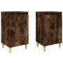 Nachttische 2 Stück Raucheichensperrholz 40x35x70 cm von vidaXL, Nachttische - Ref: Foro24-819639, Preis: 55,12 €, Rabatt: %