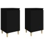 Nachttische 2 Stück schwarzes Sperrholz 40x35x70 cm von vidaXL, Nachttische - Ref: Foro24-819631, Preis: 66,79 €, Rabatt: %