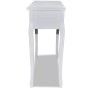 Konsolentisch Schminktisch mit drei weißen Schubladen von vidaXL, Seitentische - Ref: Foro24-241143, Preis: 156,15 €, Rabatt: %