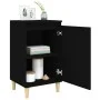 Mesitas de noche 2 uds madera contrachapada negro 40x35x70 cm de vidaXL, Mesitas de noche - Ref: Foro24-819631, Precio: 66,09...