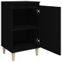 Mesitas de noche 2 uds madera contrachapada negro 40x35x70 cm de vidaXL, Mesitas de noche - Ref: Foro24-819631, Precio: 66,09...