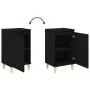 Mesitas de noche 2 uds madera contrachapada negro 40x35x70 cm de vidaXL, Mesitas de noche - Ref: Foro24-819631, Precio: 66,09...