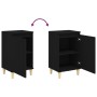Nachttische 2 Stück schwarzes Sperrholz 40x35x70 cm von vidaXL, Nachttische - Ref: Foro24-819631, Preis: 66,79 €, Rabatt: %