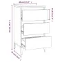 Nachttisch aus geräuchertem Eichensperrholz, 40 x 35 x 70 cm von vidaXL, Nachttische - Ref: Foro24-819673, Preis: 55,02 €, Ra...