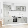Conjunto de armarios de cocina "Lucca" de 8 piezas en madera de