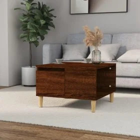 Mesa de centro madera contrachapada roble marrón 55x55x36,5 cm de vidaXL, Mesas de centro - Ref: Foro24-821083, Precio: 36,91...