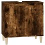 Smoked oak plywood sink cabinet 58x33x60cm by vidaXL, bathroom vanities - Ref: Foro24-821257, Price: 49,79 €, Discount: %