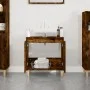 Smoked oak plywood sink cabinet 58x33x60cm by vidaXL, bathroom vanities - Ref: Foro24-821257, Price: 49,79 €, Discount: %