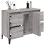 Sonoma gray plywood sink cabinet 80x33x60 cm by vidaXL, bathroom vanities - Ref: Foro24-821282, Price: 94,43 €, Discount: %
