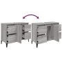 Sonoma gray plywood sink cabinet 80x33x60 cm by vidaXL, bathroom vanities - Ref: Foro24-821282, Price: 94,43 €, Discount: %