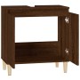 Plywood oak brown bathroom cabinet 58x33x60 cm by vidaXL, bathroom vanities - Ref: Foro24-821259, Price: 50,47 €, Discount: %