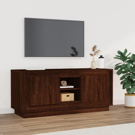 TV-Schrank aus braunem Eichensperrholz, 102 x 35 x 45 cm von vidaXL, TV-Möbel - Ref: Foro24-819867, Preis: 63,74 €, Rabatt: %