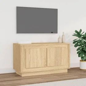 Mueble para TV madera contrachapada roble Sonoma 80x35x45 cm de vidaXL, Muebles TV - Ref: Foro24-819855, Precio: 48,48 €, Des...