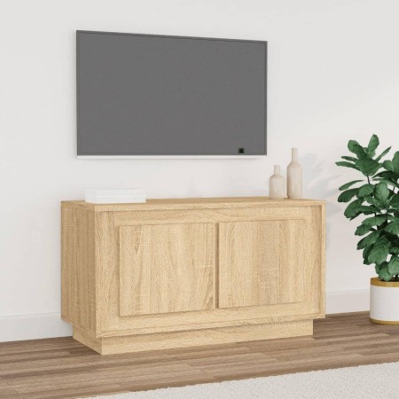 TV-Schrank aus Sonoma-Eichensperrholz, 80 x 35 x 45 cm von vidaXL, TV-Möbel - Ref: Foro24-819855, Preis: 48,93 €, Rabatt: %