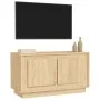 TV-Schrank aus Sonoma-Eichensperrholz, 80 x 35 x 45 cm von vidaXL, TV-Möbel - Ref: Foro24-819855, Preis: 48,41 €, Rabatt: %
