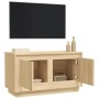 Mueble para TV madera contrachapada roble Sonoma 80x35x45 cm de vidaXL, Muebles TV - Ref: Foro24-819855, Precio: 48,87 €, Des...