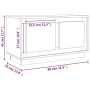 TV-Schrank aus Sonoma-Eichensperrholz, 80 x 35 x 45 cm von vidaXL, TV-Möbel - Ref: Foro24-819855, Preis: 48,93 €, Rabatt: %