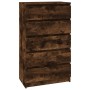 Kommode aus geräuchertem Eichensperrholz 60x36x103 cm von vidaXL, Schubladen - Ref: Foro24-823021, Preis: 115,05 €, Rabatt: %