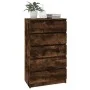 Kommode aus geräuchertem Eichensperrholz 60x36x103 cm von vidaXL, Schubladen - Ref: Foro24-823021, Preis: 108,21 €, Rabatt: %