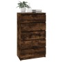 Kommode aus geräuchertem Eichensperrholz 60x36x103 cm von vidaXL, Schubladen - Ref: Foro24-823021, Preis: 115,05 €, Rabatt: %