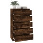 Kommode aus geräuchertem Eichensperrholz 60x36x103 cm von vidaXL, Schubladen - Ref: Foro24-823021, Preis: 115,05 €, Rabatt: %