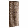 Cortina mosquitera beige y marrón claro chenilla 90x220 cm