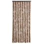 Cortina mosquitera beige y marrón claro chenilla 90x220 cm