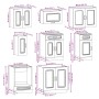 Mueble cocina Kalmar blanco de alto brillo 8 pzas