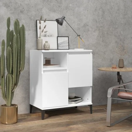 Weißes Sperrholz-Sideboard 60x35x70 cm von vidaXL, Sideboards - Ref: Foro24-821148, Preis: 59,92 €, Rabatt: %