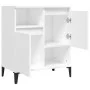 Weißes Sperrholz-Sideboard 60x35x70 cm von vidaXL, Sideboards - Ref: Foro24-821148, Preis: 59,92 €, Rabatt: %