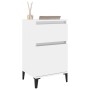 Nachttische 2 Einheiten glänzend weiß 40x35x70 cm von vidaXL, Nachttische - Ref: Foro24-819713, Preis: 88,81 €, Rabatt: %