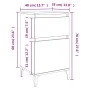Nightstands 2 units glossy white 40x35x70 cm by vidaXL, Nightstands - Ref: Foro24-819713, Price: 87,74 €, Discount: %