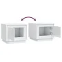 Couchtisch aus glänzend weißem Sperrholz, 51 x 50 x 44 cm von vidaXL, Couchtisch - Ref: Foro24-819870, Preis: 61,15 €, Rabatt: %