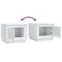 Mesa de centro madera contrachapada blanco brillo 51x50x44 cm de vidaXL, Mesas de centro - Ref: Foro24-819870, Precio: 61,90 ...