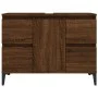Waschbeckenschrank aus braunem Eichensperrholz, 80 x 33 x 60 cm von vidaXL, Badezimmerwaschtische - Ref: Foro24-821283, Preis...