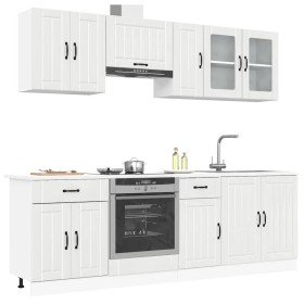 Conjunto de armarios de cocina "Lucca" de 8 piezas en madera de