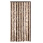 Cortina mosquitera beige y marrón claro 100x220 cm chenilla